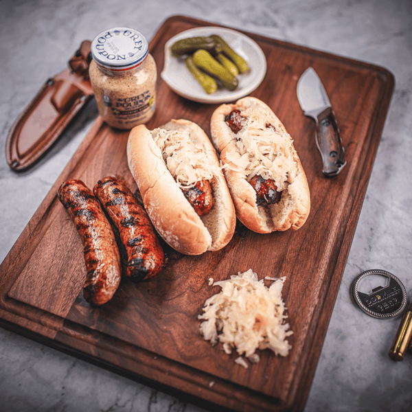 Wagyu Bacon Cheeseburger Bratwurst